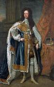 Sir Godfrey Kneller Portrait of King William III of England (1650-1702) in State Robes oil painting artist